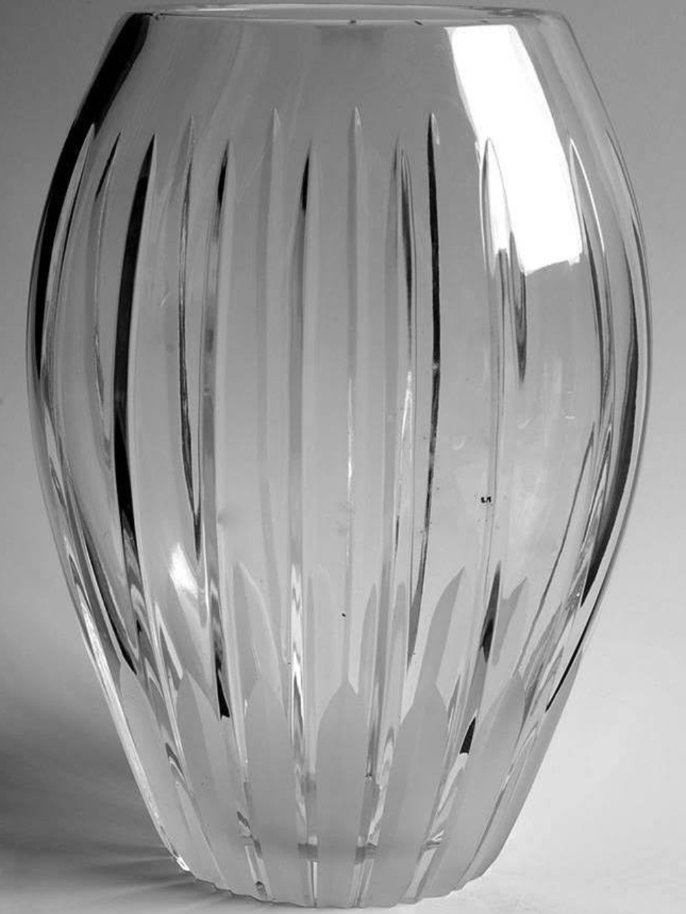 Royal Doulton Carnegie 10" Crystal Frosted Cut Vase.